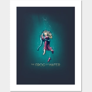 The frog of water Posters and Art